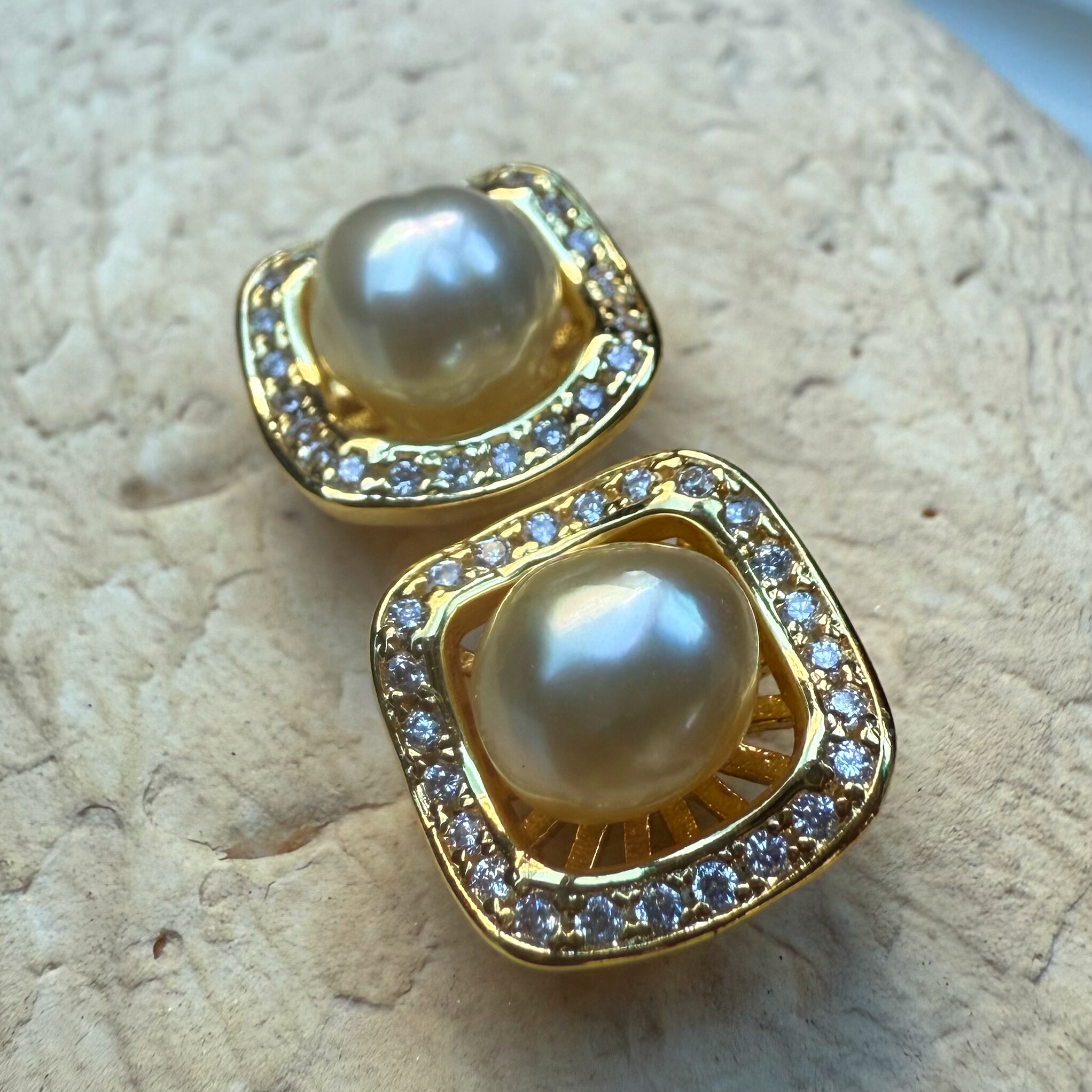 一物一拍极光无瑕南洋金珠无核Keshi天然珍珠纯银耳钉耳环,珠宝/钻石/翡翠,耳饰,淘宝优惠券,粉丝福利购,淘宝优惠卷