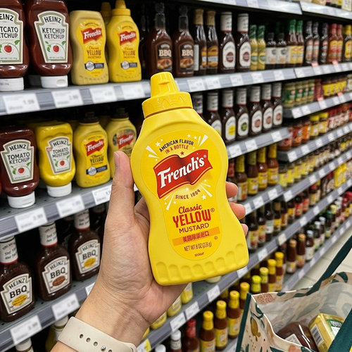 纷乐旗黄芥末酱美国进口热狗汉堡沙拉三明治 french's 旗牌芥黄酱