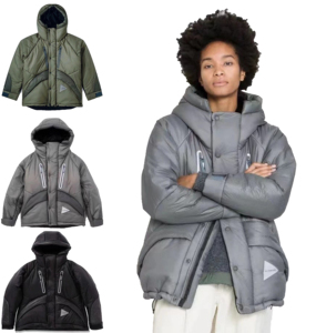 and wander山系户外3M新雪丽棉反光机能连帽棉服防风防水保暖外套