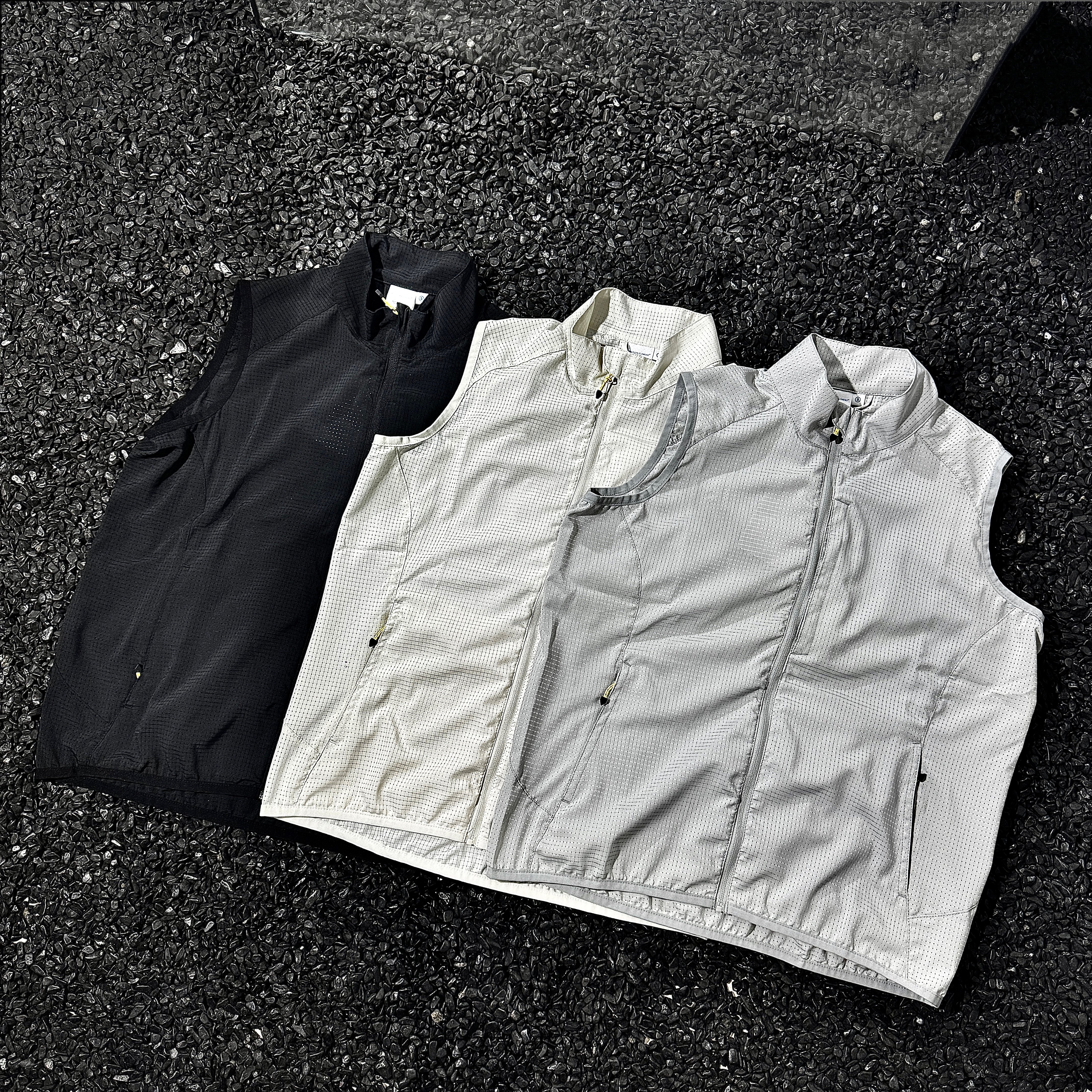 日单Fppev科技面料户外运动骑行跑步登山速干透气马甲男排汗背心