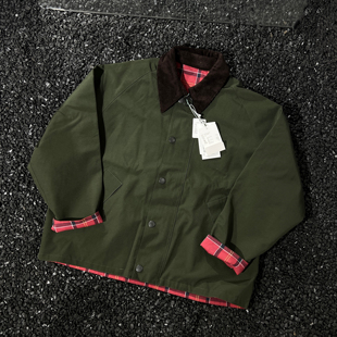 日系无蜡双面穿外套巴恩风廓形夹克 bar130周年别注款 日单Fppev