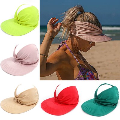 Summer new sun protection hat women elastic adult Hollow cap