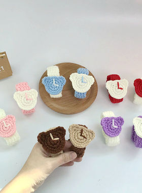 手工编织小熊毛线手表学生成品男女情侣创意diy生日礼物闺蜜