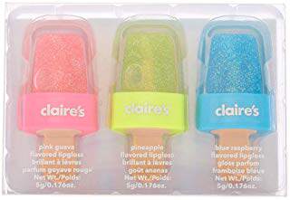 Claire 's Girl 's Popsicle Glitter Lip Gloss Lip Balm - 3 Packin the Textile fabrics/Accessories/Supporting, Textile Accessories, Other Spinning Accessories category - from Buy2taobao.com to provide professional Taobao agent buy service