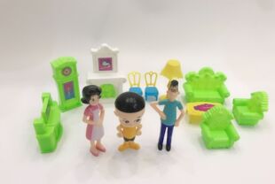 抖音热销款 大头儿子小头爸爸家具套装 儿童过家家玩具摆件玩具