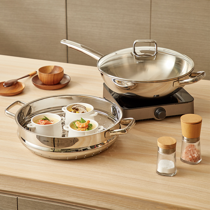 cizzle喜时厨神系列不锈钢炒锅
