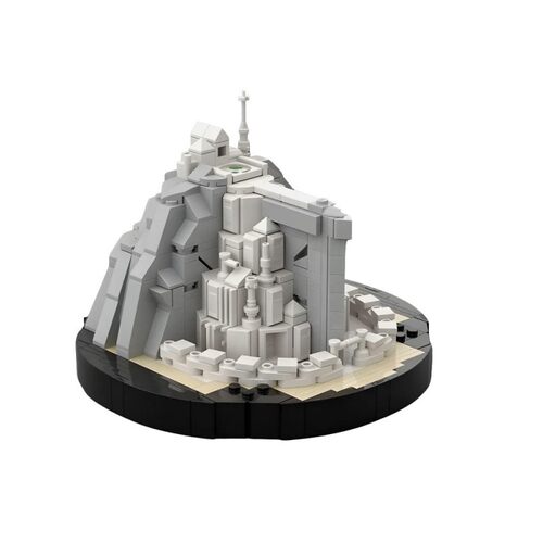 【高砖零件】魔戒指环王微型刚铎城白城MOC-247403拼装积木玩具
