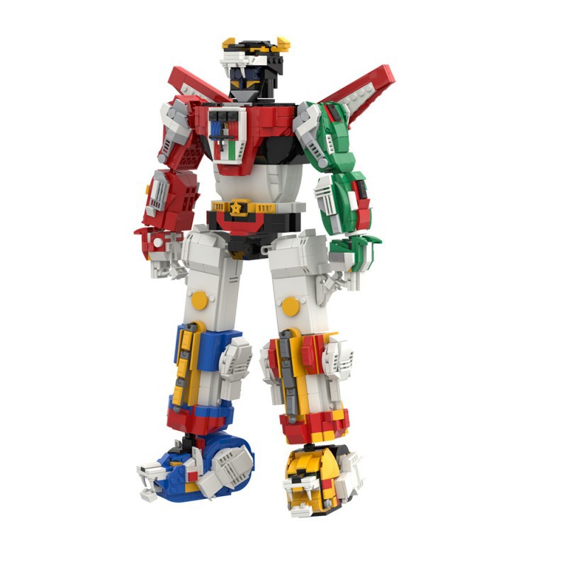 【高砖零件】动画战神金刚百兽王机器人机甲模型MOC拼装积木玩具