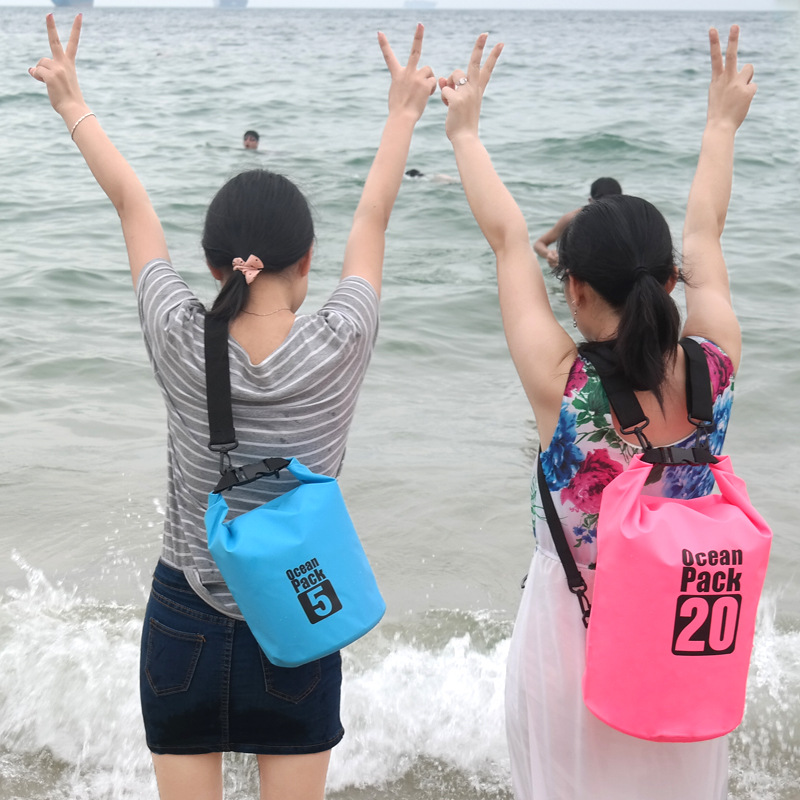 pvc防水包 水桶包 防水袋 沙滩漂流游泳包 户外双肩背包