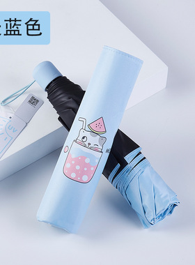 2022新品天堂伞33796E夏日喵饮超轻便携铅笔伞遮阳防紫外线广告伞