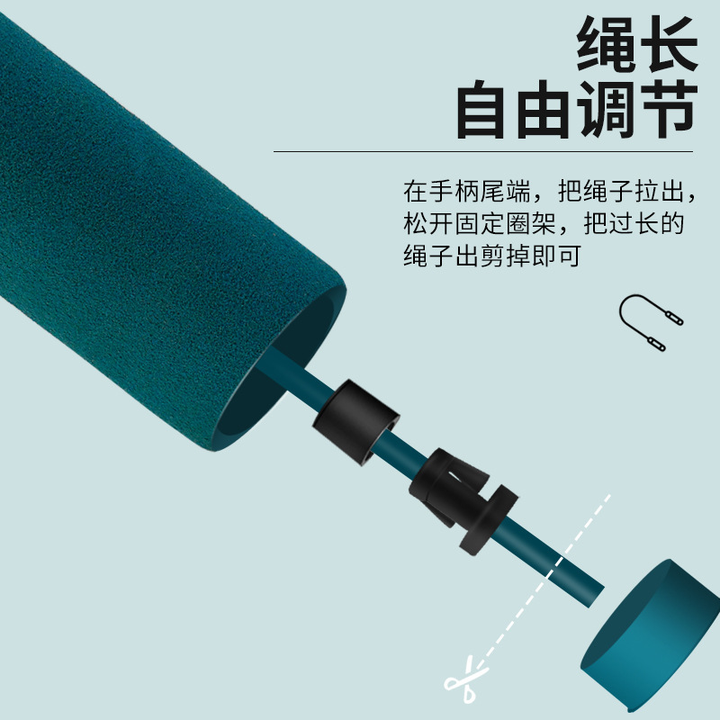 两用竞速跳绳健身无绳负重跳绳室内中考训练专用轴承跳绳