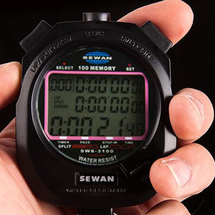 世运秒表专业运动秒表三排100道计时器田径跑表电子秒表