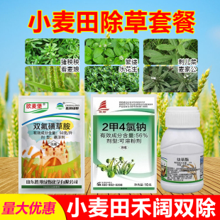 小麦除草剂麦三合一年生杂草野燕麦猪央央荠菜禾阔双除麦田除杂草
