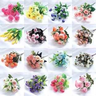 fake living flowers flower decoration art wedding room