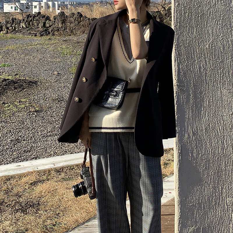 EKOOL网红宽松休闲小西装外套女春装2020新款百搭黑色显瘦西服女|ruв категории плесень играть/Аниме/вокруг/cos/настольные игры, Косплей одежды/реквизит/услуги, Косплей женской одежды - от Buy2taobao.com для оказания профессиональной услуги покупки агента Taobao