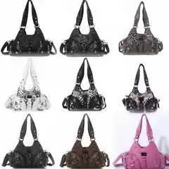 Three Crooked Angels Cute Leopard Print Wasteland LAOSHU Hot Girl Single Shoulder Bag for Women Versatile ins Super Trendy Street Crossbody Bag