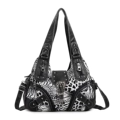 No LOGO Large Flower Carving Metal Black Leopard Pattern