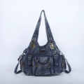 Large Blue Denim Single Pocket