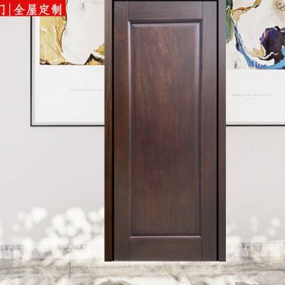橡胶木纯实木门原木门套装门卧室门静音门烤漆门卫生间门全屋定制