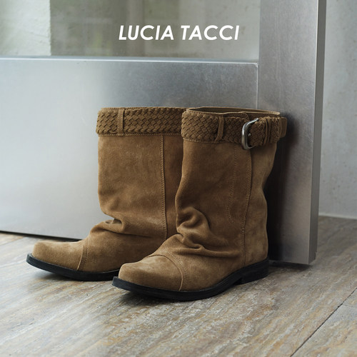 LUCIATACCI厚底休闲宽筒靴