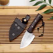 李麻子覆土烧刃花纹钢旬阿昌族多用小菜刀锻打迷你型水果刀具厨房