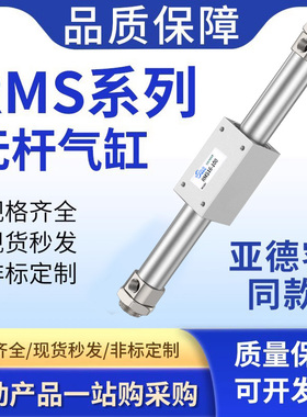 亚德客型长行程气动磁偶式无杆气缸RMS16/20/25/3240X100X200X300