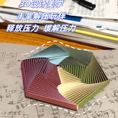 3D打印礼物创意家用几何蜂窝盘子