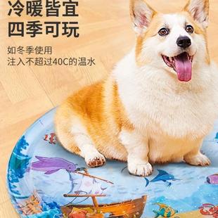 散热防抓破床垫凉爽空调窝水床狗窝降暑玩具小鱼儿童 猫咪冰窝夏季