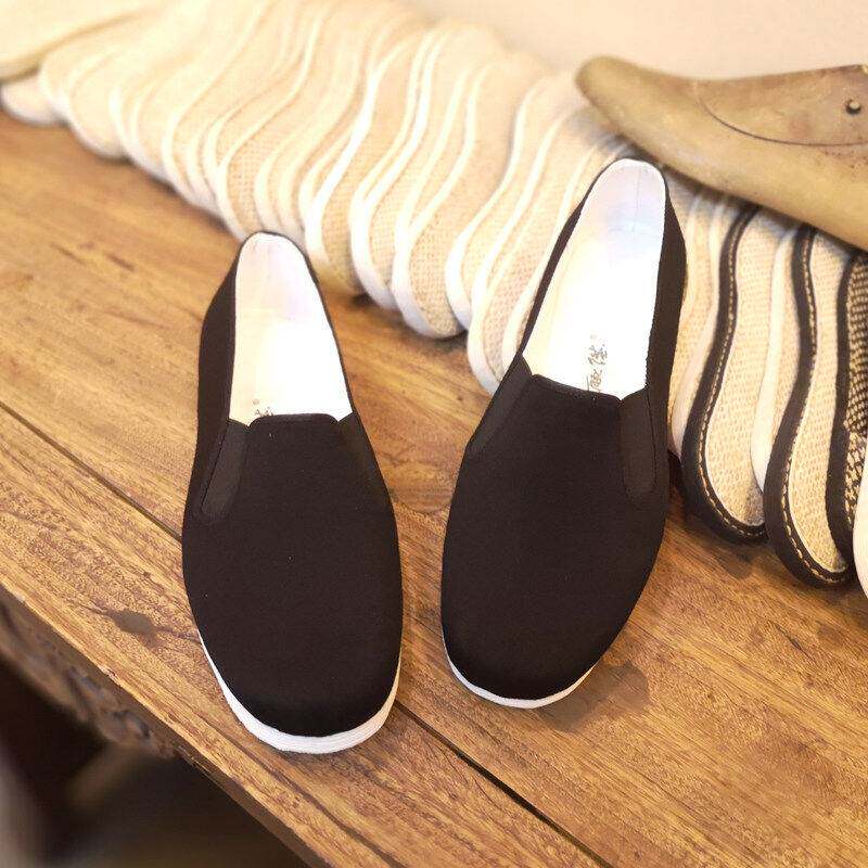 内联升老字号北京布鞋男士千层底休闲布鞋机纳底贴胶片平底男鞋31