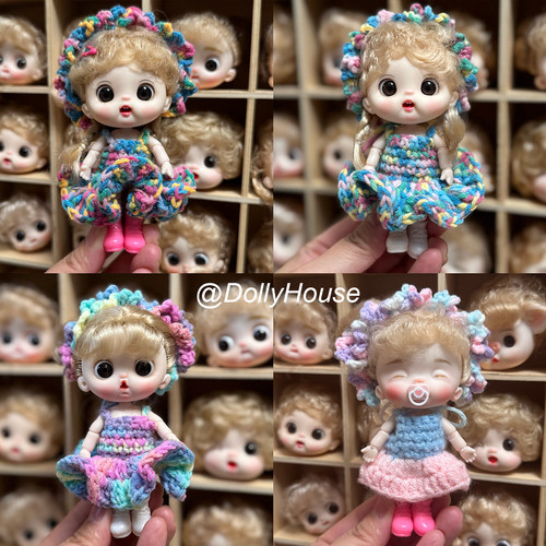 【渐变系列】手工定制DIY可换装迷糊惊喜体可爱娃娃手办玩偶