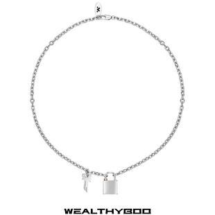 WEALTHYBOO简约百搭钥匙项链素链长项链轻奢小众原创设计2025新款