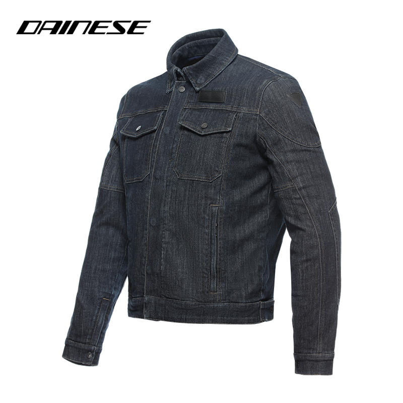 DAINESE/丹尼斯DENIM摩托车牛仔骑行服复古休闲时尚防护机车服男