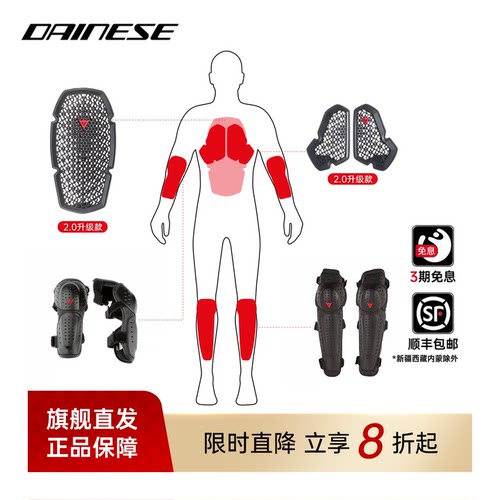 丹尼斯骑士护具背板护膝护肘