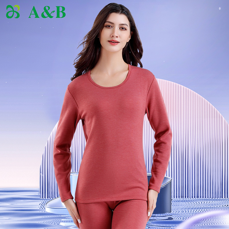 AB内衣女加绒加厚保暖套装