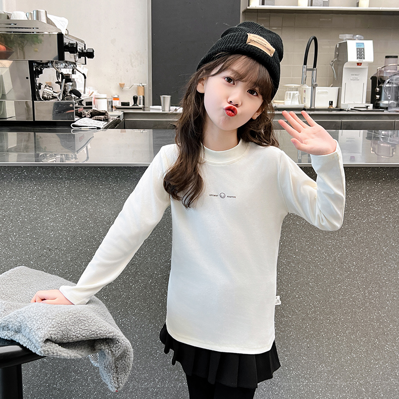 女童长袖T恤纯棉春秋打底衫