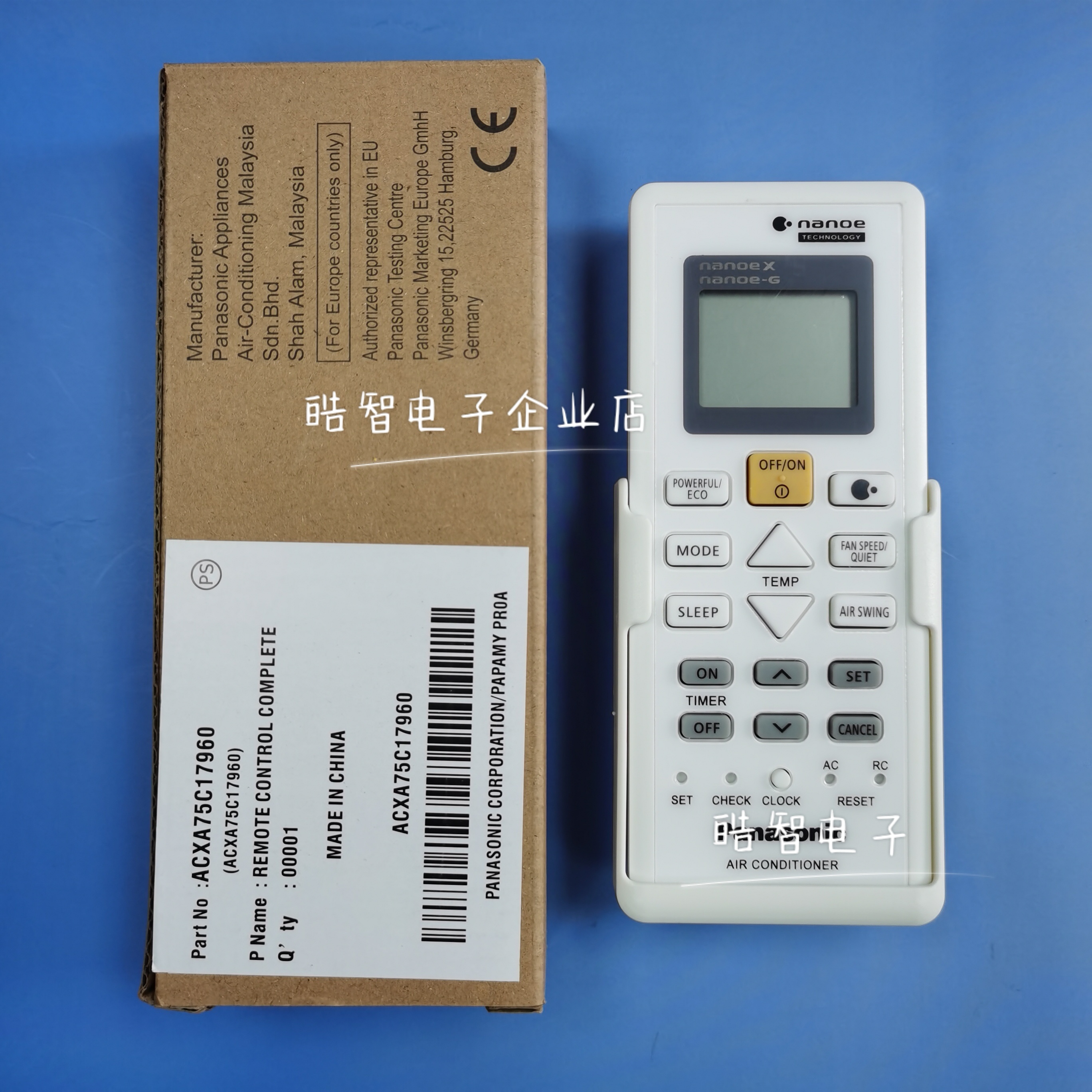 适用于原装松下空调遥控器 17970 ACXA75C17960 英文版冷气机遥控