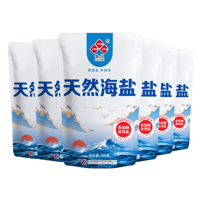 鲁晶天然海盐400g*7袋