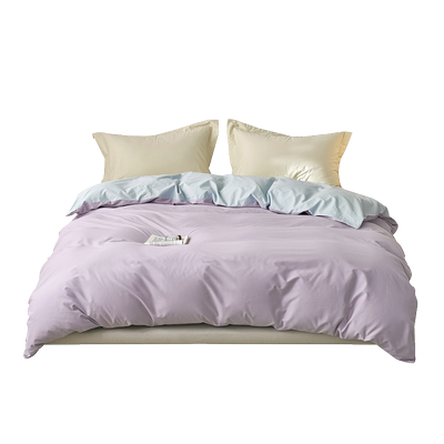 美罗家纺纯色加厚磨毛纯棉单被套单双人学生宿舍家用全棉被罩