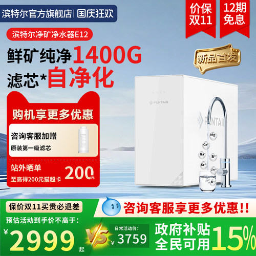 滨特尔家用反渗透直饮净水器前置