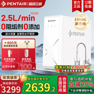 政府补贴 滨特尔净水器反渗透0阻垢剂家用1000G饮水机EZ5000