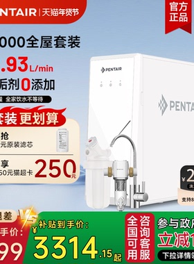 【政府补贴85折】滨特尔净水器家用直饮RO大流量净水机EZ5000套装