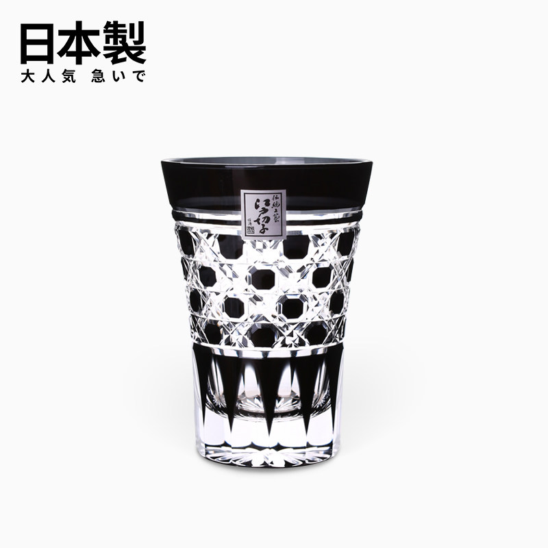 日本进口江户硝子手工玻璃杯水杯日式家用威士忌洋酒杯烈酒杯礼物