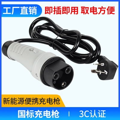 适用于比德文易咖雷丁力帆电动车配件插座电动汽车充电枪充电器线