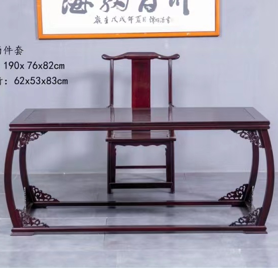 红木家具赞比亚明清仿古书法桌