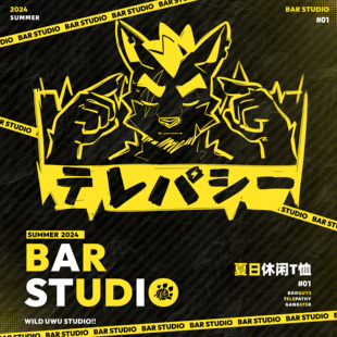 夏日休闲T恤系列 Studio BAR 印花全棉贴身Furry 寄售现货