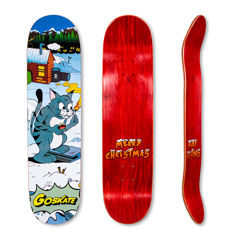 硬骨滑板GOSKATE 系列圣诞特别款包邮包砂