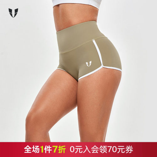 马甲线运动短裤女高腰提臀健身训练普拉提瑜伽裤户外跑步裤子夏季