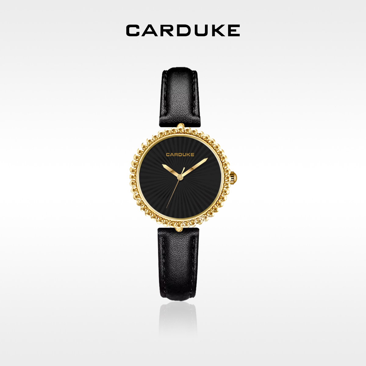 【官方】CARDUKE/卡杜可礼物石英太阳花新款优雅女款腕表C1809