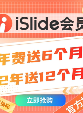 [官方正版]islide会员一天优惠码兑换码AIPPT插件永久终身VIP模板