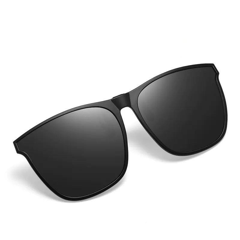 近视镜墨镜夹片男开车钓鱼超轻夜视镜偏光眼镜片夹片式女太阳镜